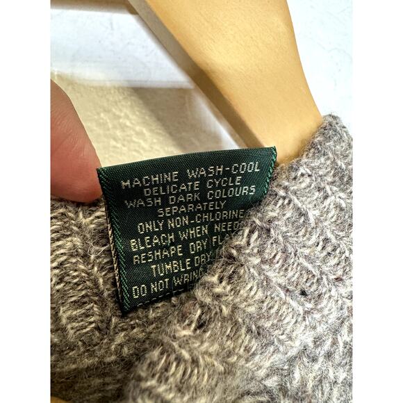 Orvis Deadstock Mens Pure Chunky Wool Elbow Patch Sweater Size XXL Brown NEW - Picture 7 of 10